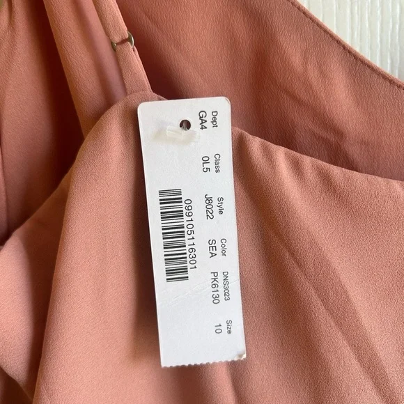 NWT J Crew Pink Ruffle Dress Size 10 - Picture 6 of 8